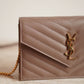 SAINT LAURENT CASSANDRE ENVELOPE CHAIN WALLET