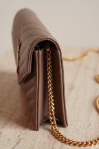 SAINT LAURENT CASSANDRE ENVELOPE CHAIN WALLET