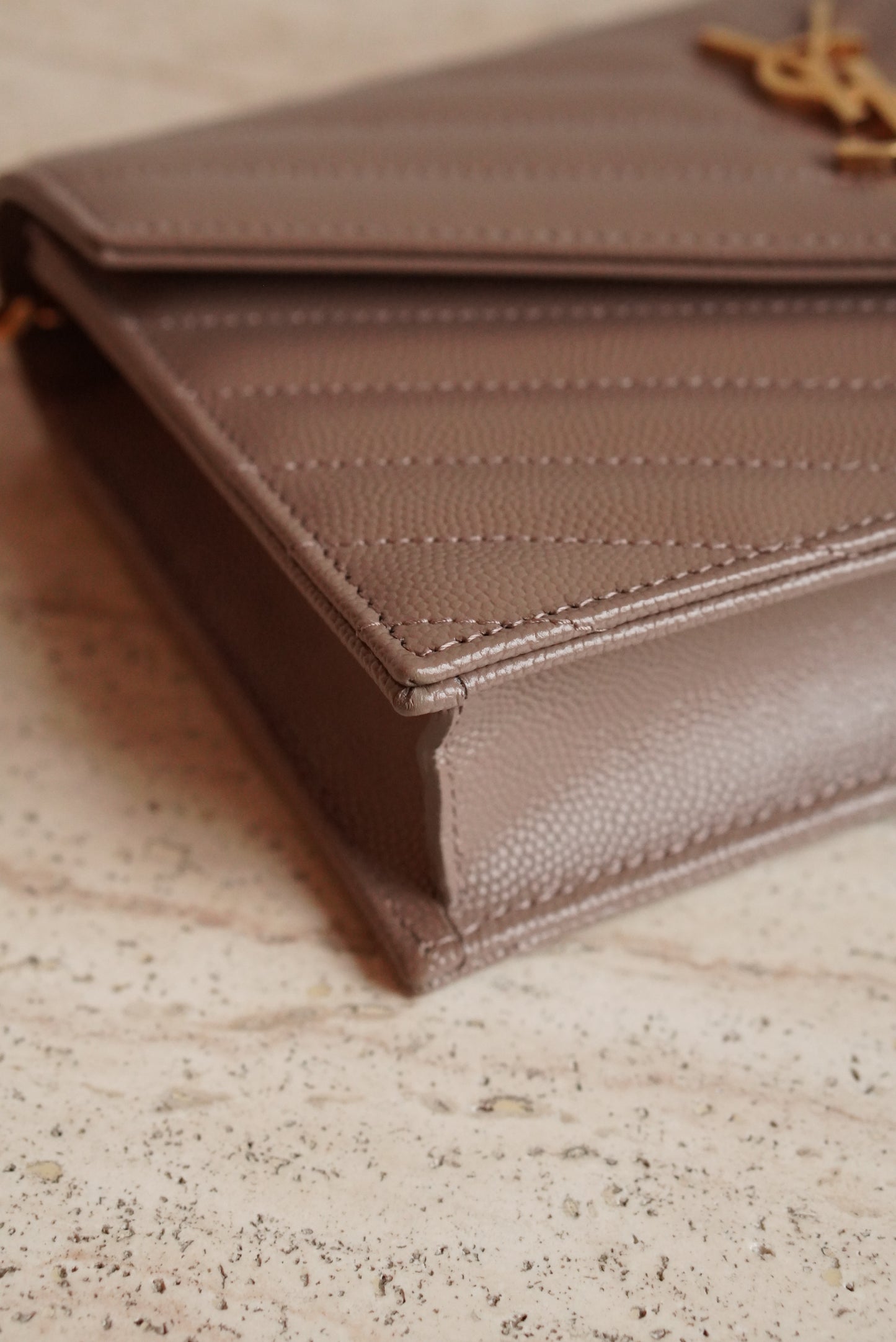 SAINT LAURENT CASSANDRE ENVELOPE CHAIN WALLET
