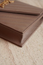 SAINT LAURENT CASSANDRE ENVELOPE CHAIN WALLET