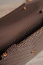 SAINT LAURENT CASSANDRE ENVELOPE CHAIN WALLET