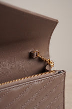 SAINT LAURENT CASSANDRE ENVELOPE CHAIN WALLET