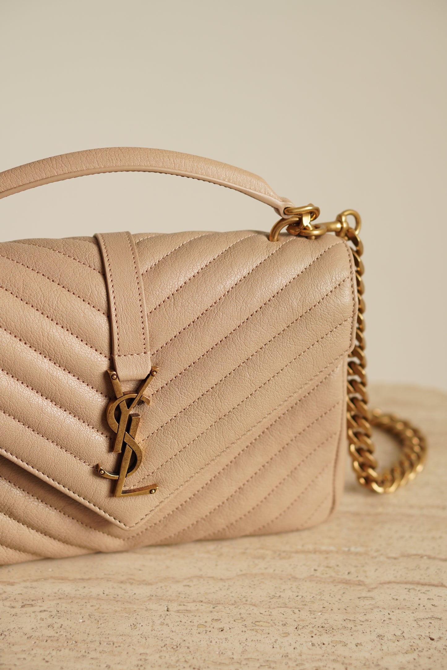 SAINT LAURENT COLLEGE MEDIUM | BEIGE