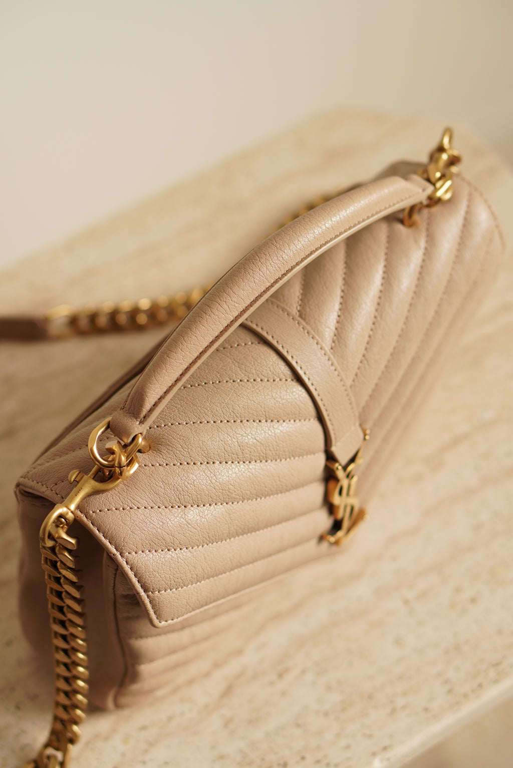 SAINT LAURENT COLLEGE MEDIUM | BEIGE