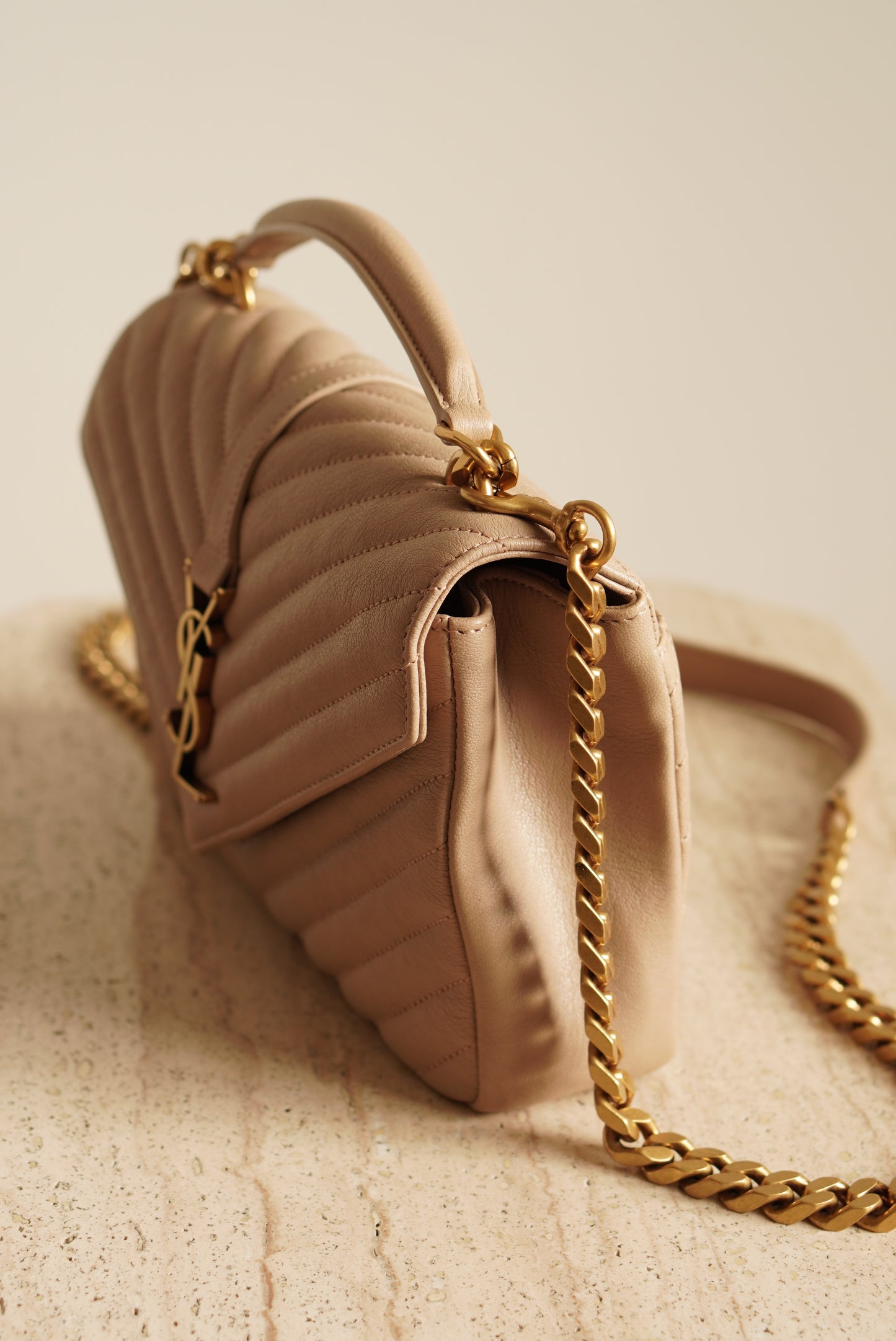 SAINT LAURENT COLLEGE MEDIUM | BEIGE