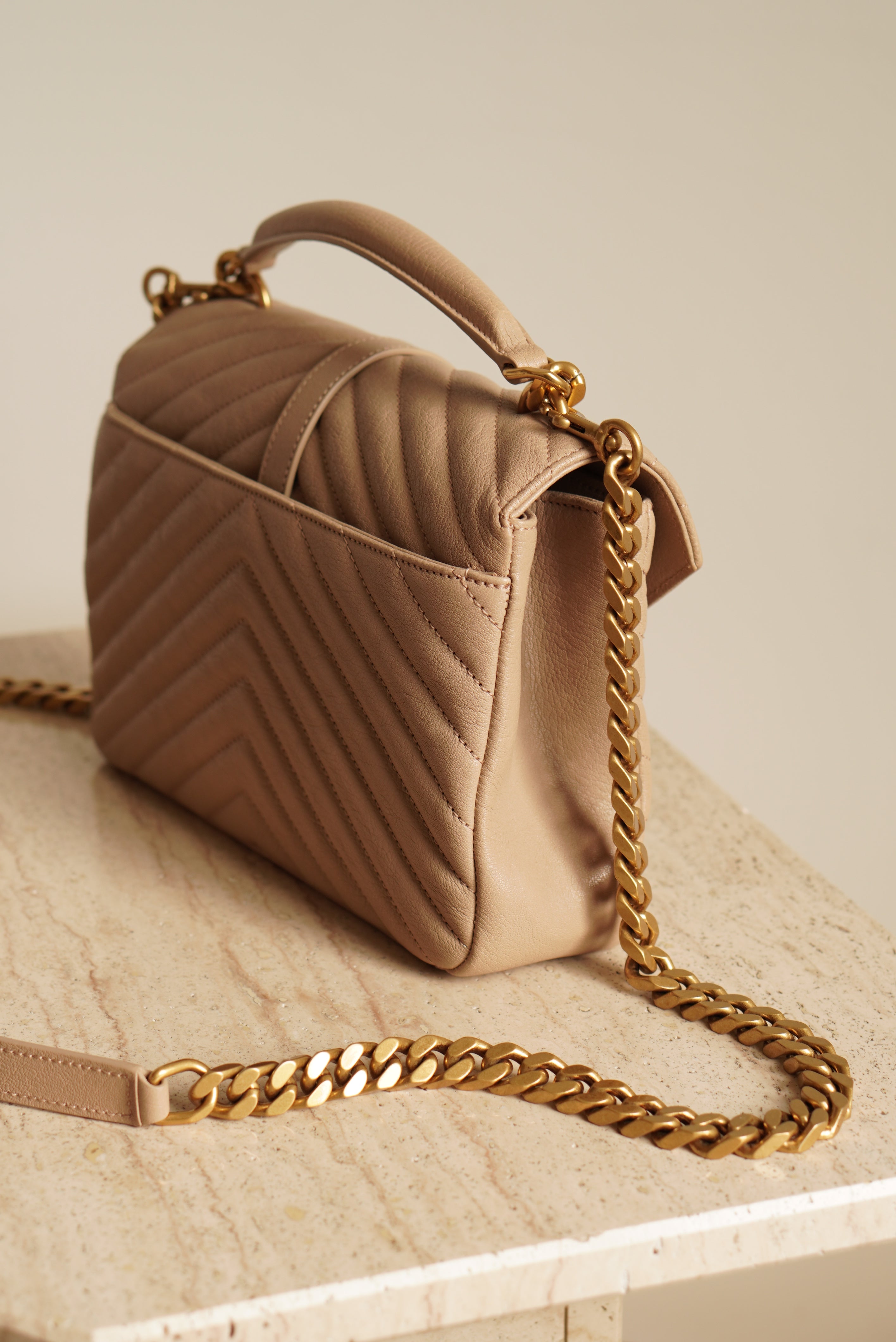 SAINT LAURENT COLLEGE MEDIUM | BEIGE