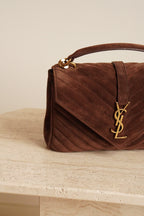 SAINT LAURENT COLLEGE MEDIUM | BROWN