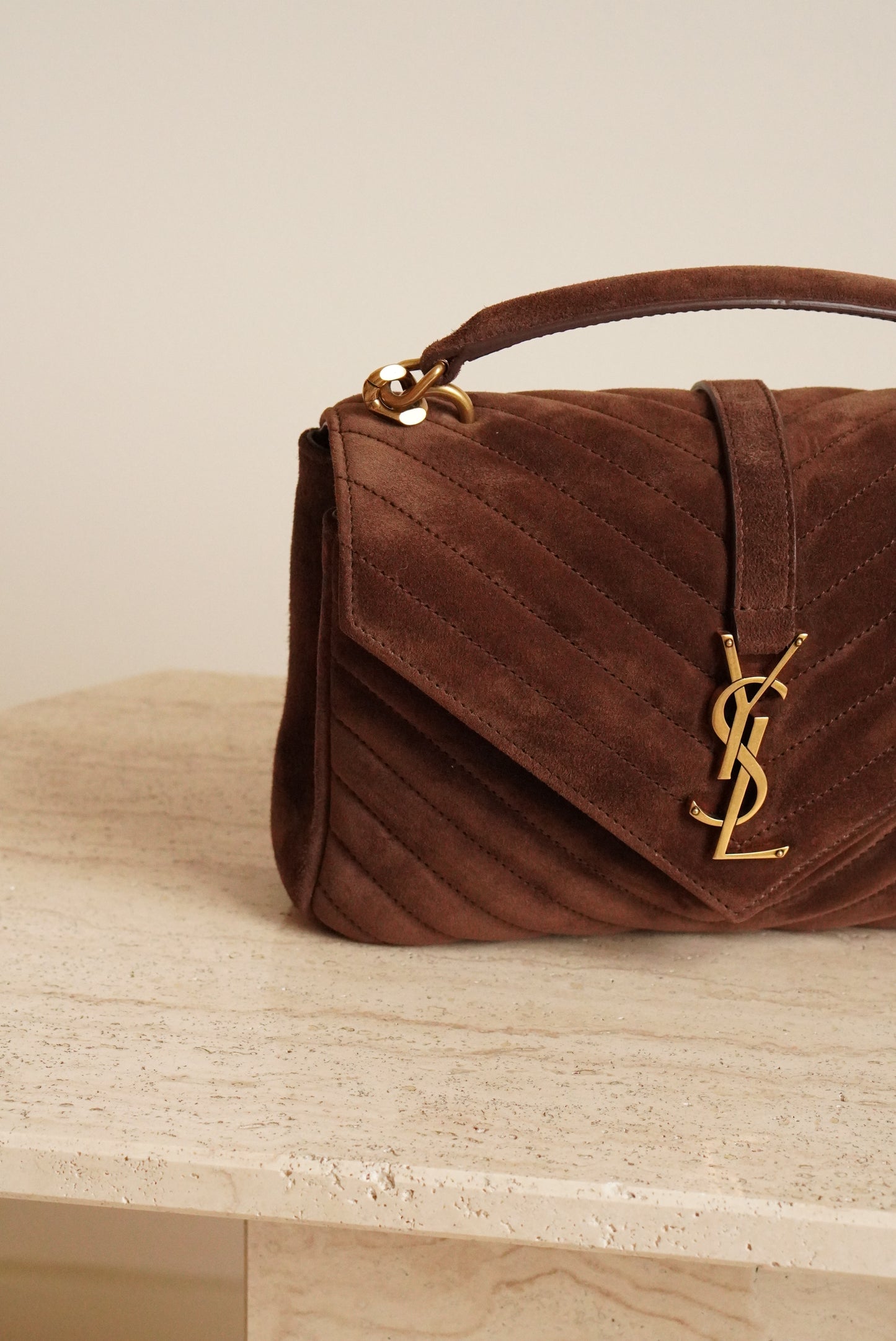 SAINT LAURENT COLLEGE MEDIUM | BROWN