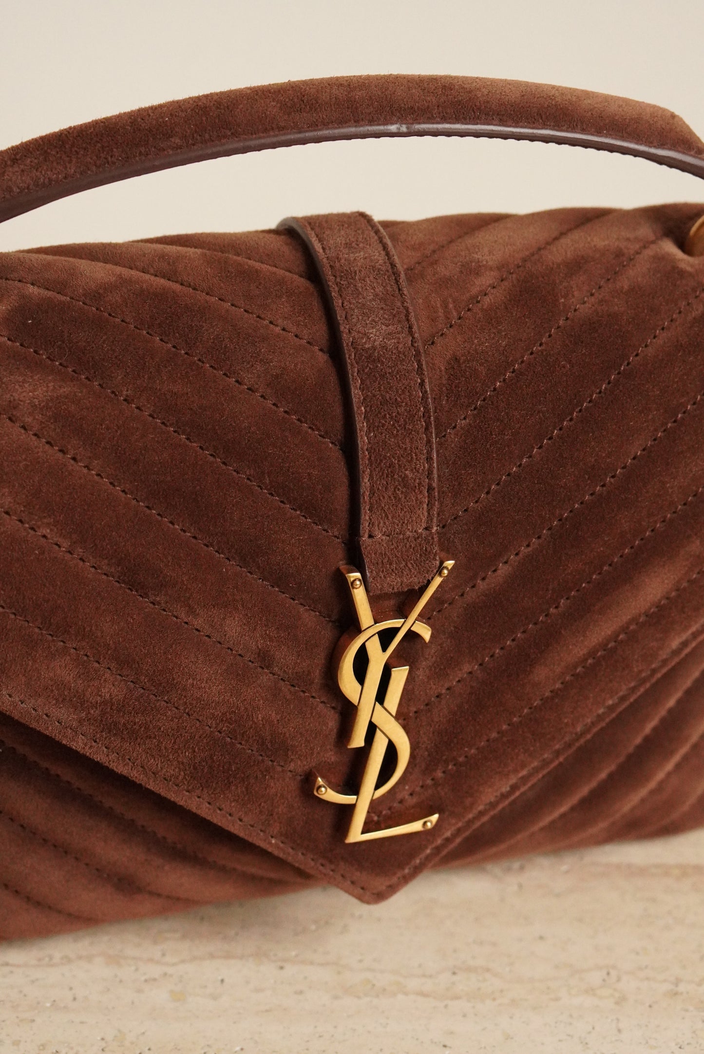 SAINT LAURENT COLLEGE MEDIUM | BROWN