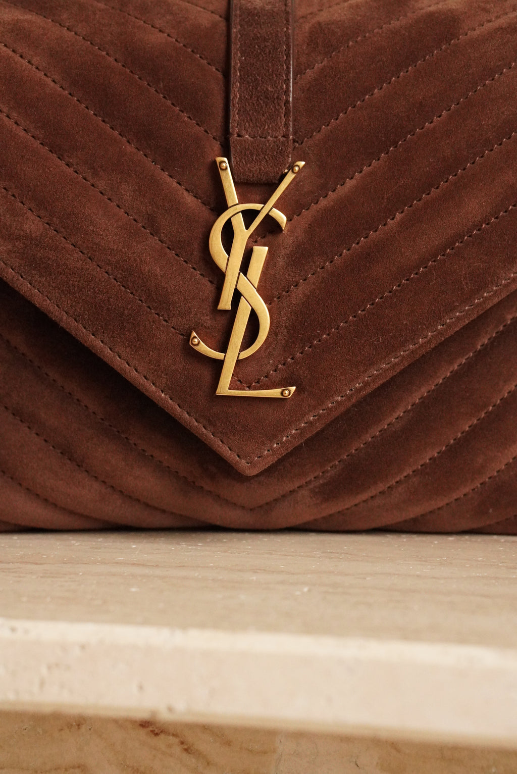 SAINT LAURENT COLLEGE MEDIUM | BROWN