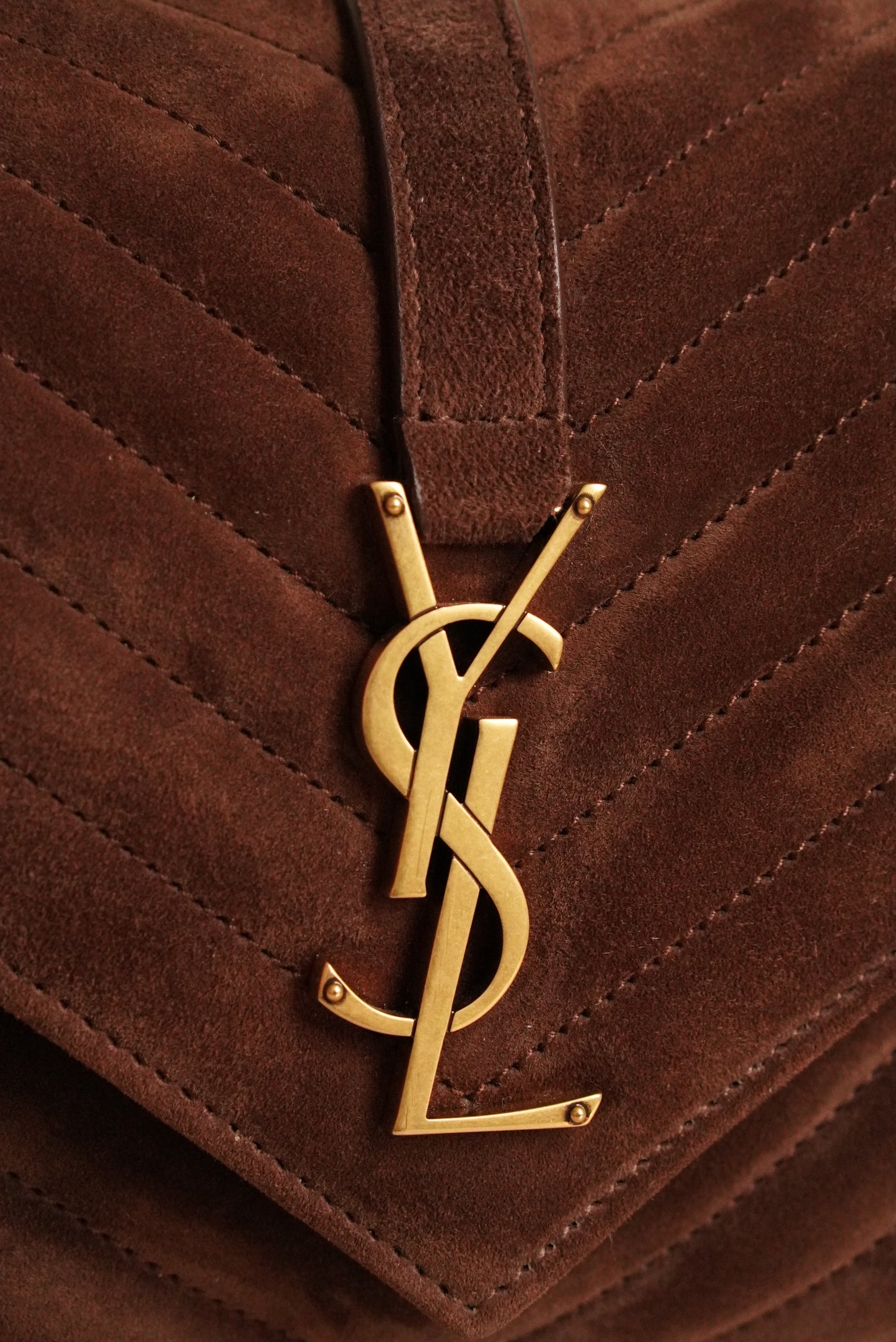 SAINT LAURENT COLLEGE MEDIUM | BROWN