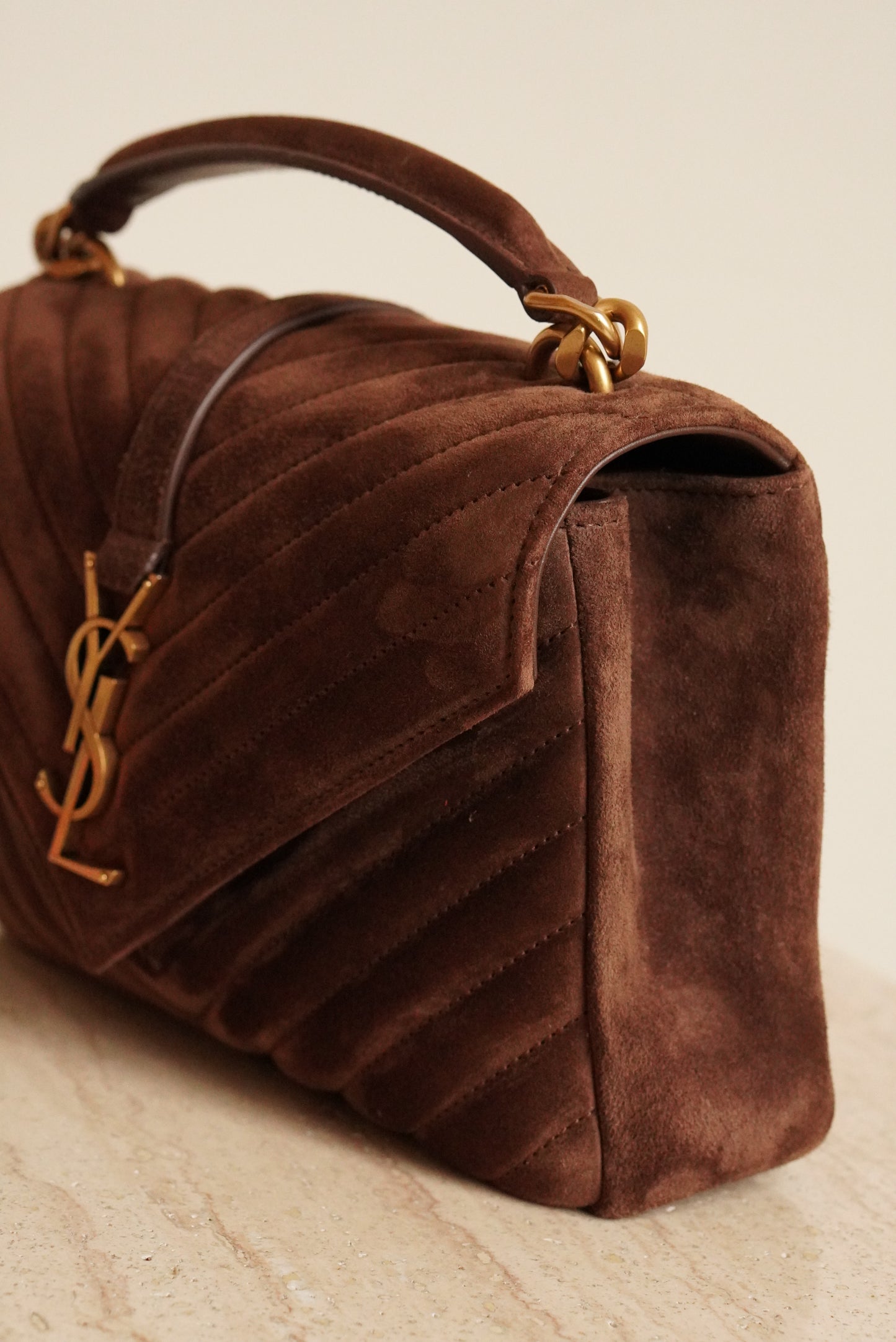 SAINT LAURENT COLLEGE MEDIUM | BROWN