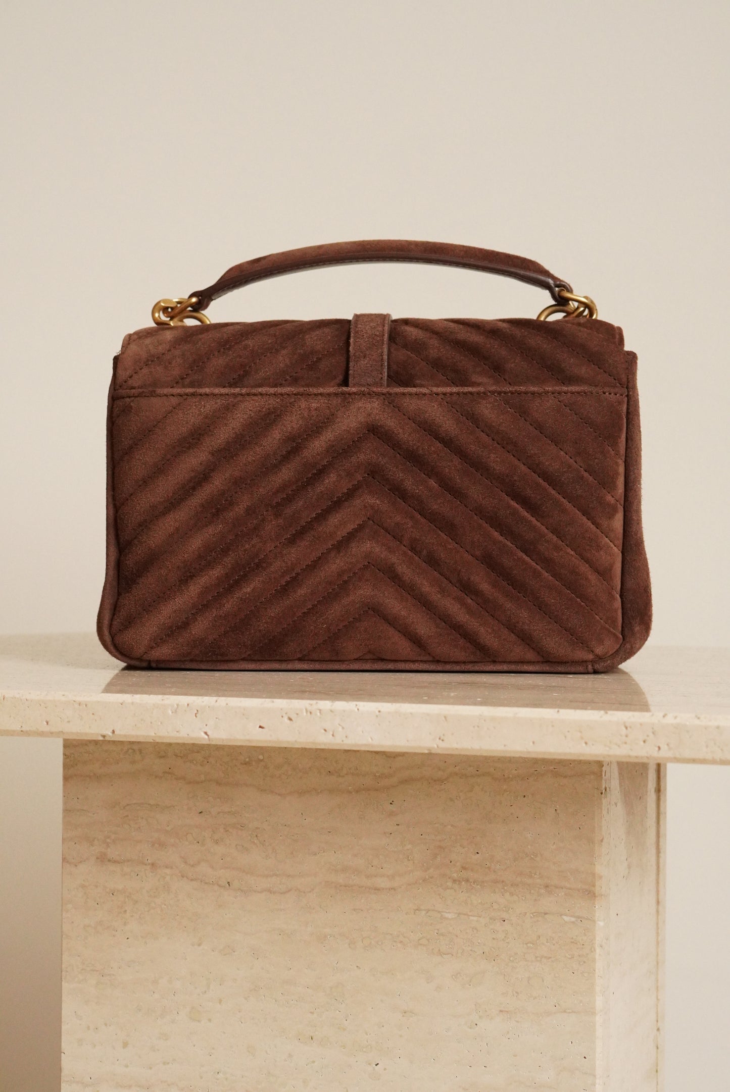 SAINT LAURENT COLLEGE MEDIUM | BROWN