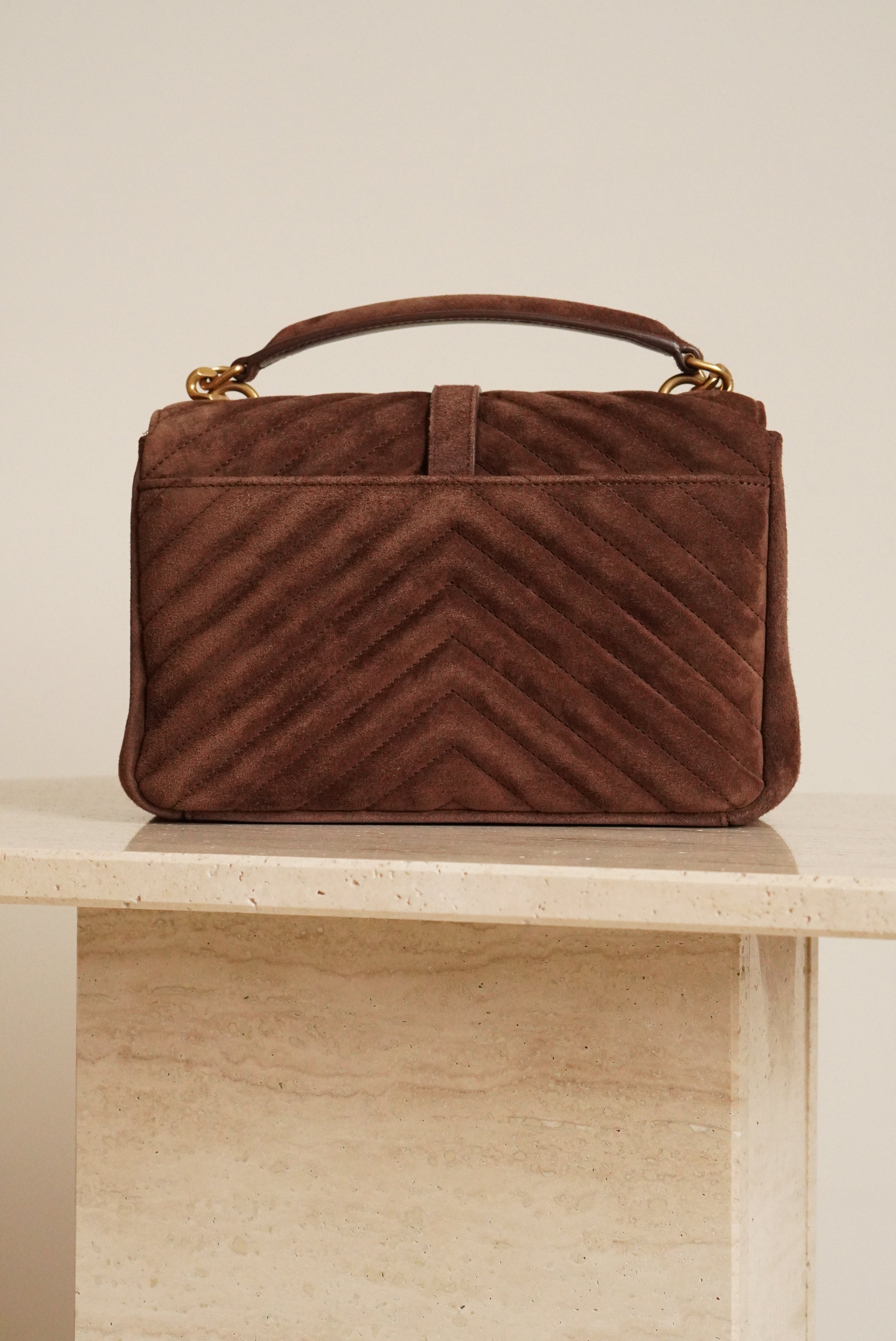 SAINT LAURENT COLLEGE MEDIUM | BROWN
