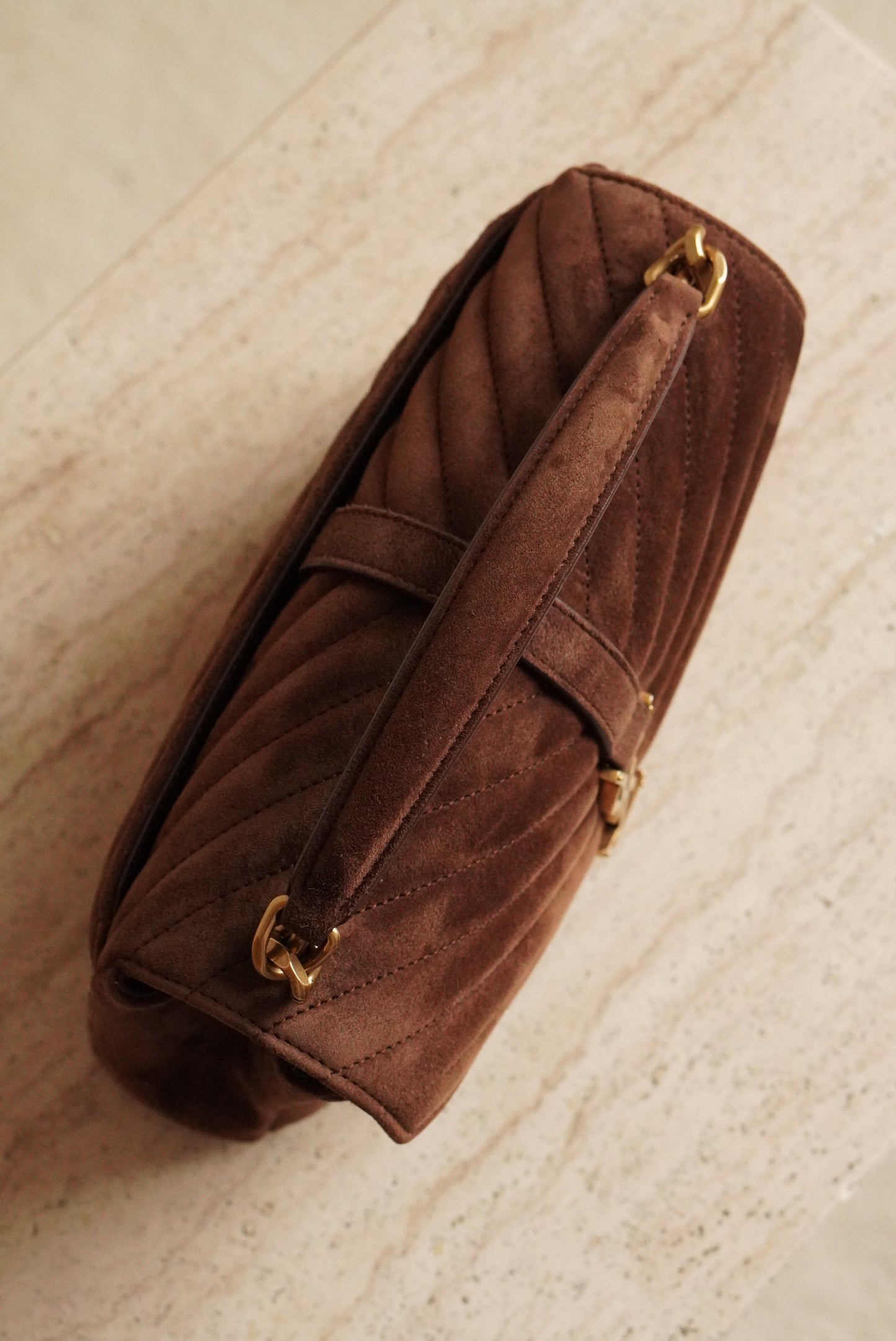 SAINT LAURENT COLLEGE MEDIUM | BROWN