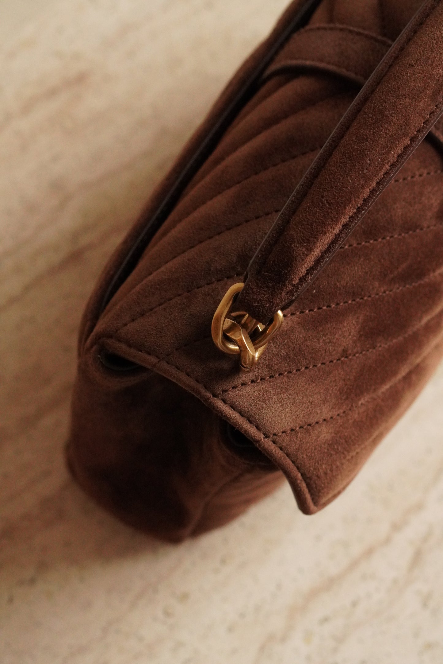 SAINT LAURENT COLLEGE MEDIUM | BROWN