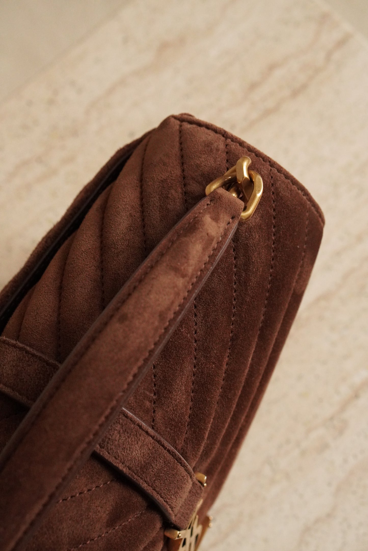 SAINT LAURENT COLLEGE MEDIUM | BROWN