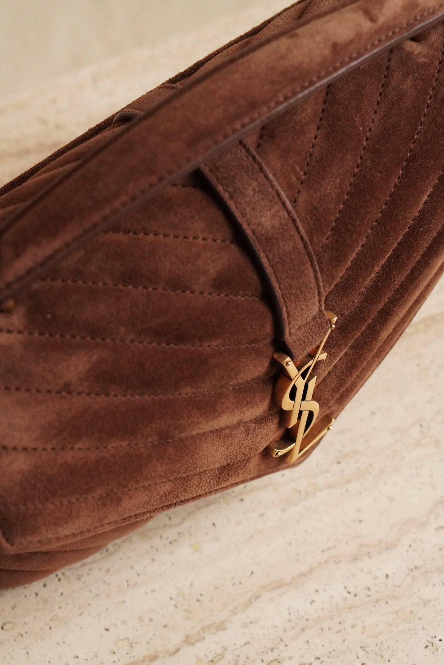 SAINT LAURENT COLLEGE MEDIUM | BROWN