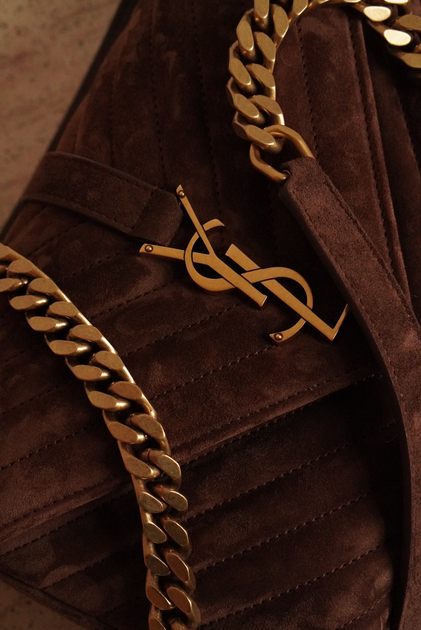 SAINT LAURENT COLLEGE MEDIUM | BROWN