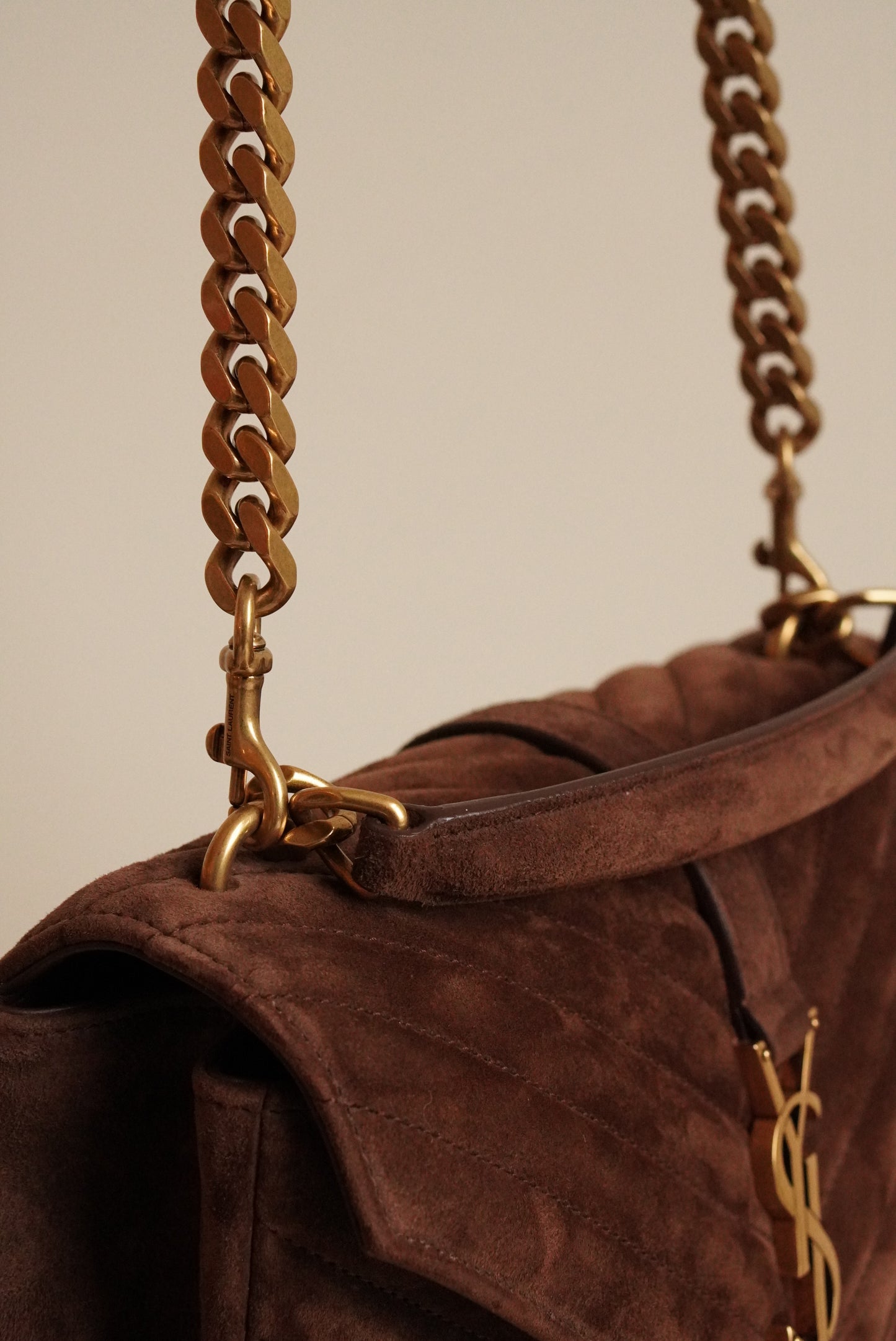 SAINT LAURENT COLLEGE MEDIUM | BROWN