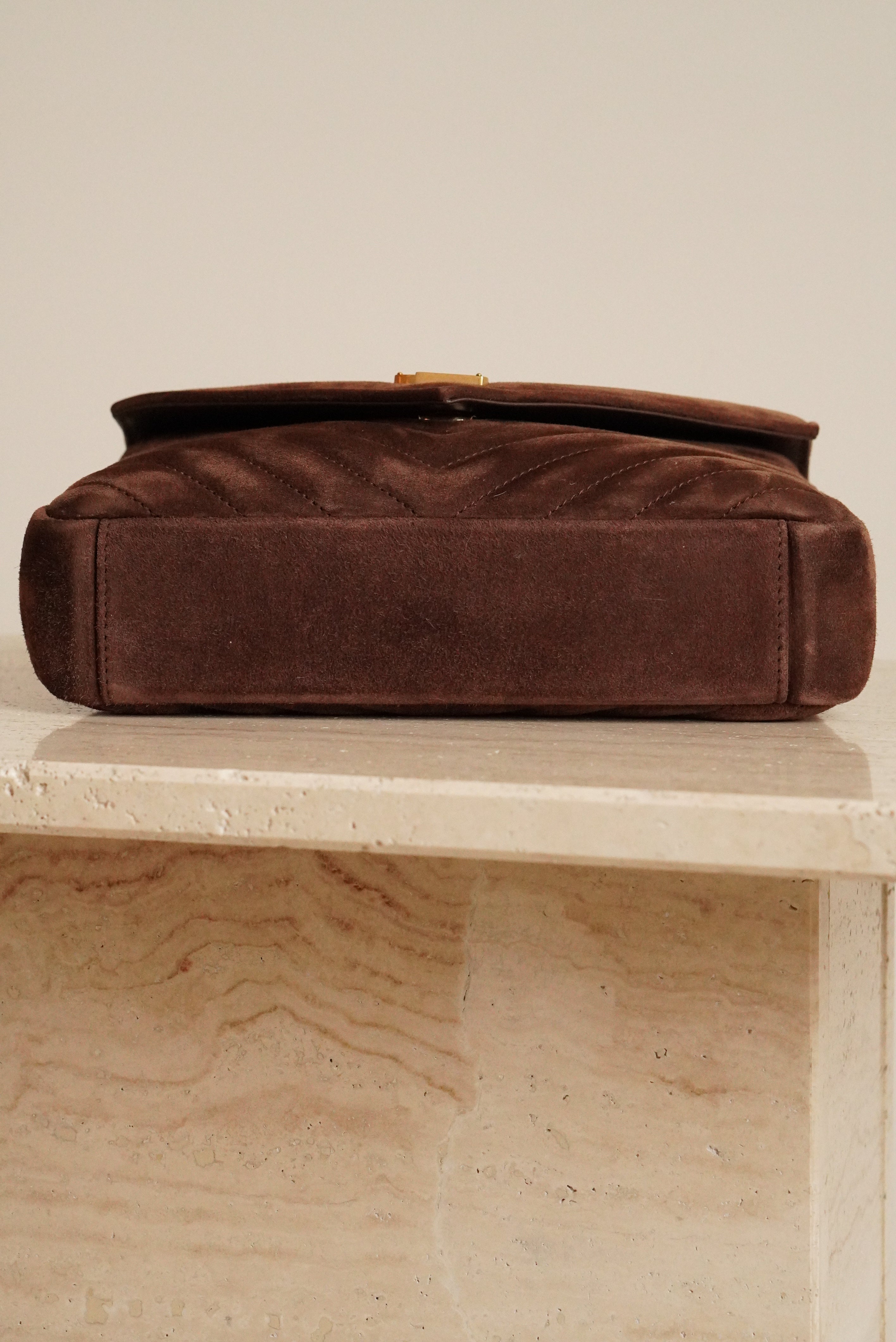 SAINT LAURENT COLLEGE MEDIUM | BROWN