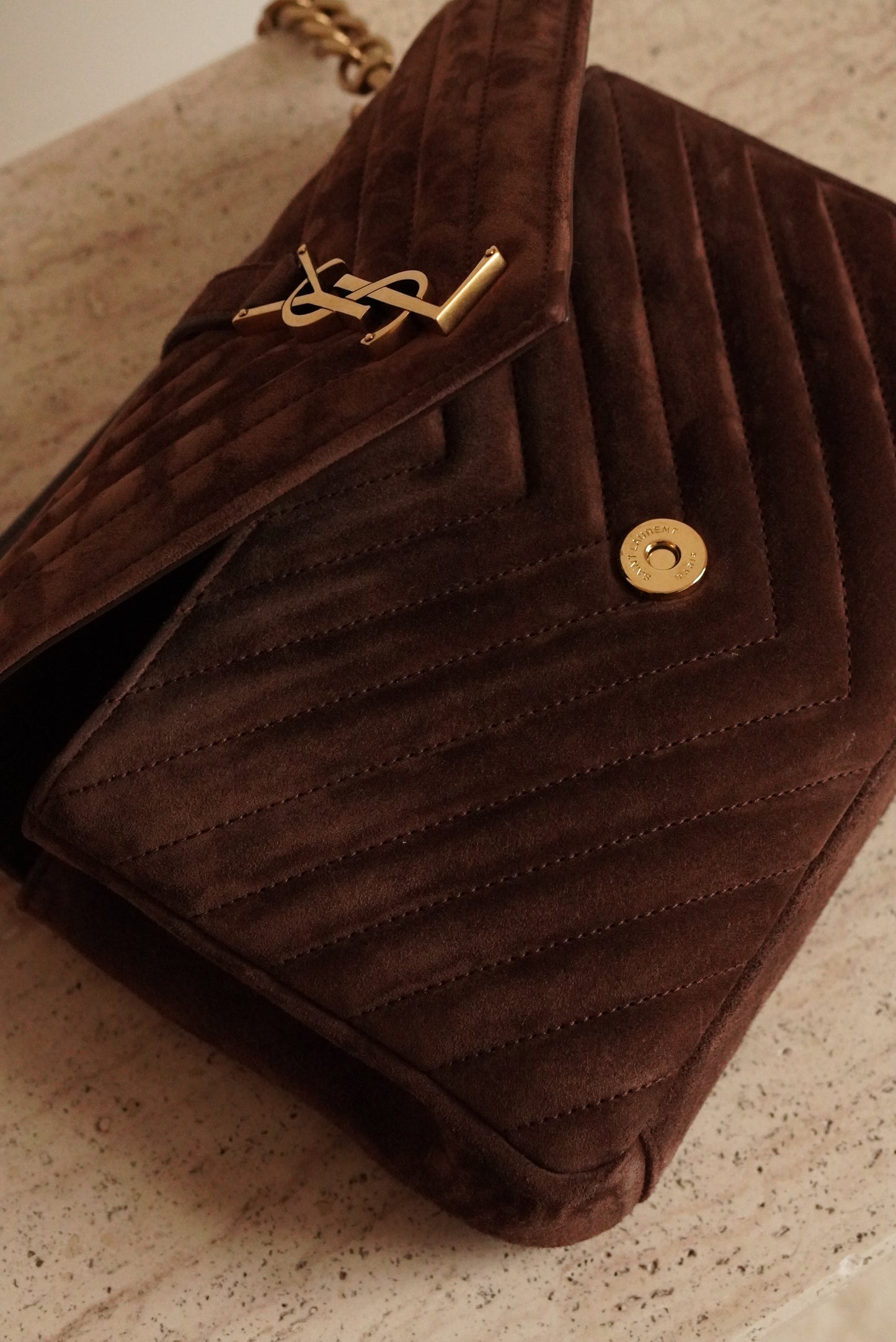 SAINT LAURENT COLLEGE MEDIUM | BROWN