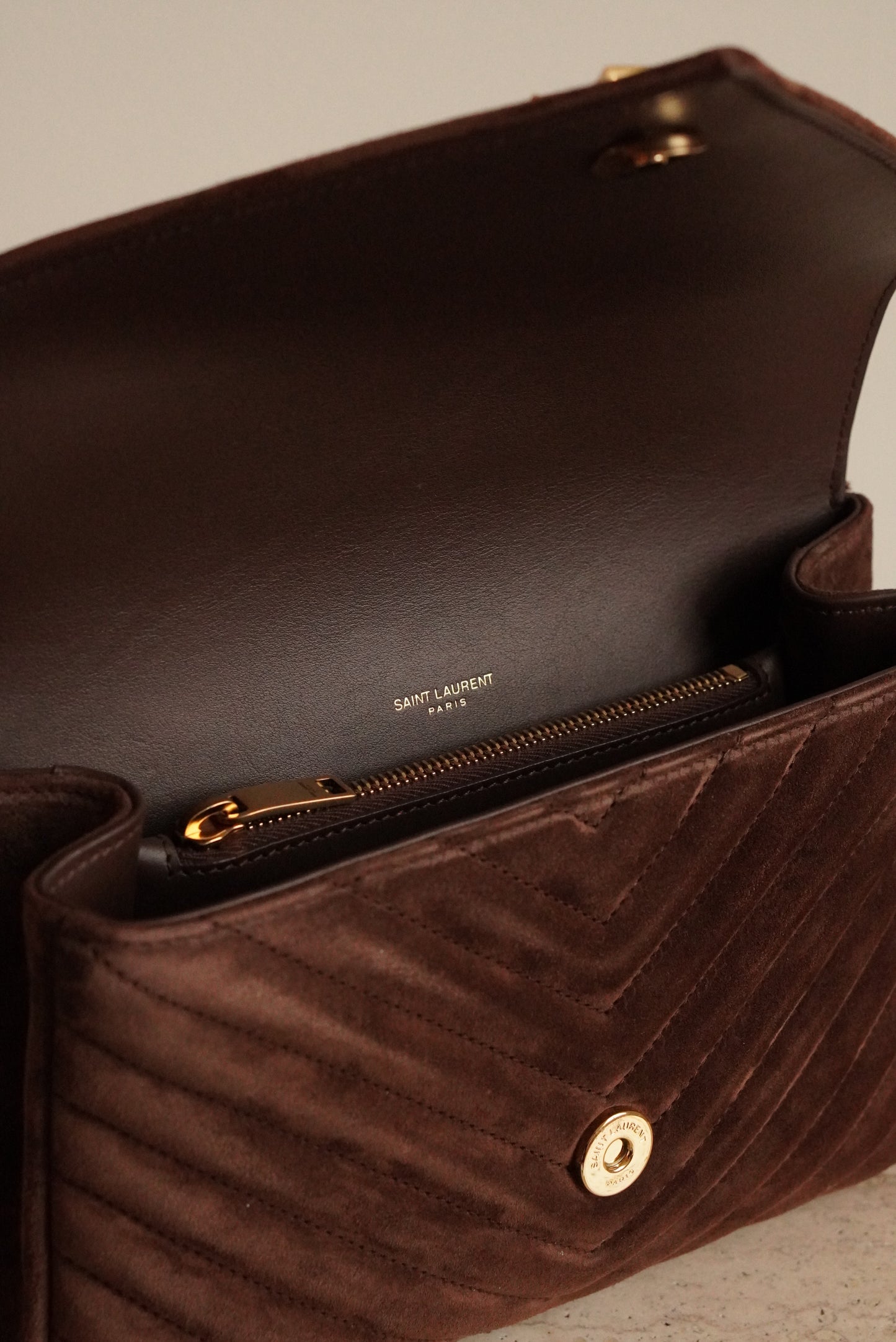 SAINT LAURENT COLLEGE MEDIUM | BROWN