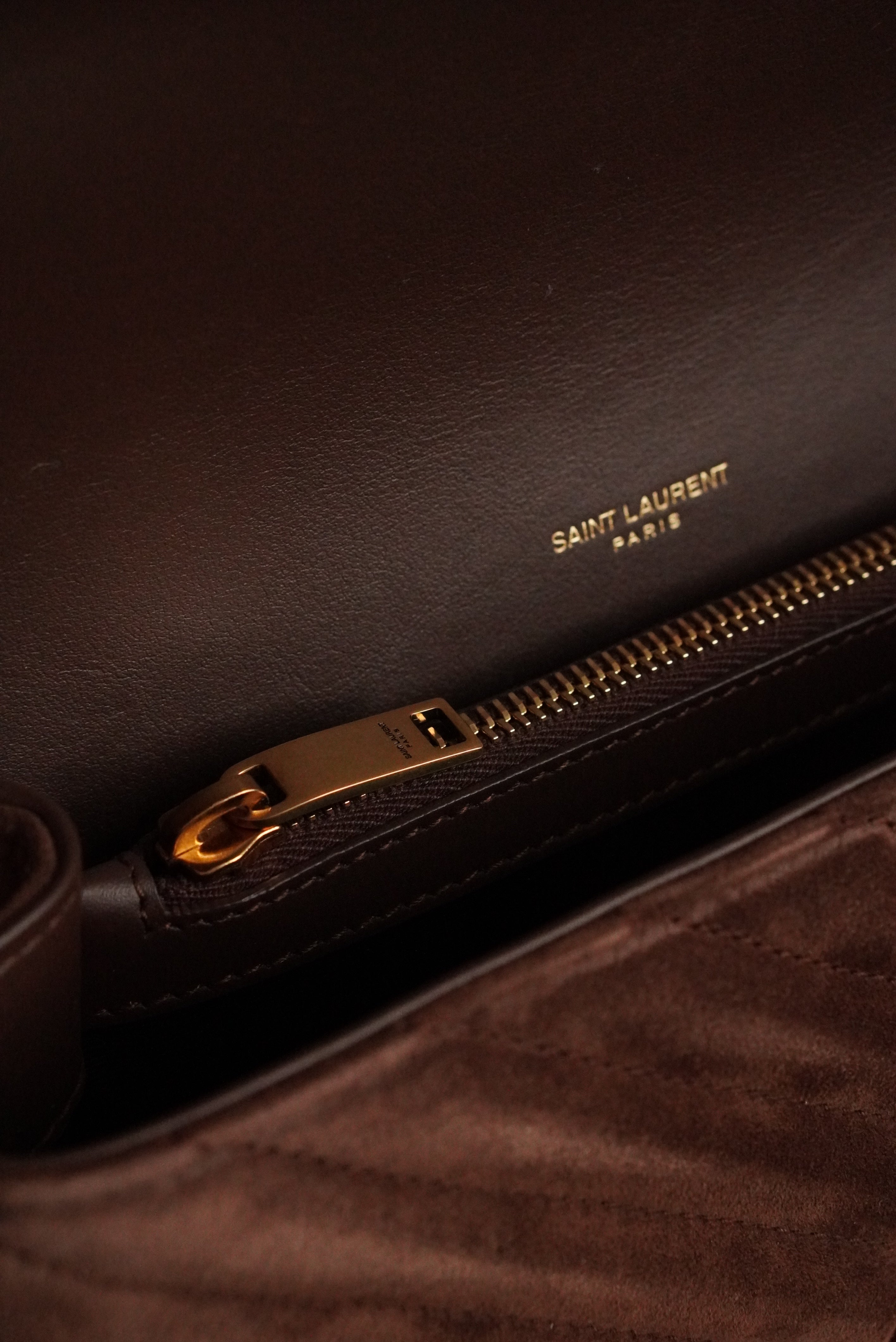 SAINT LAURENT COLLEGE MEDIUM | BROWN