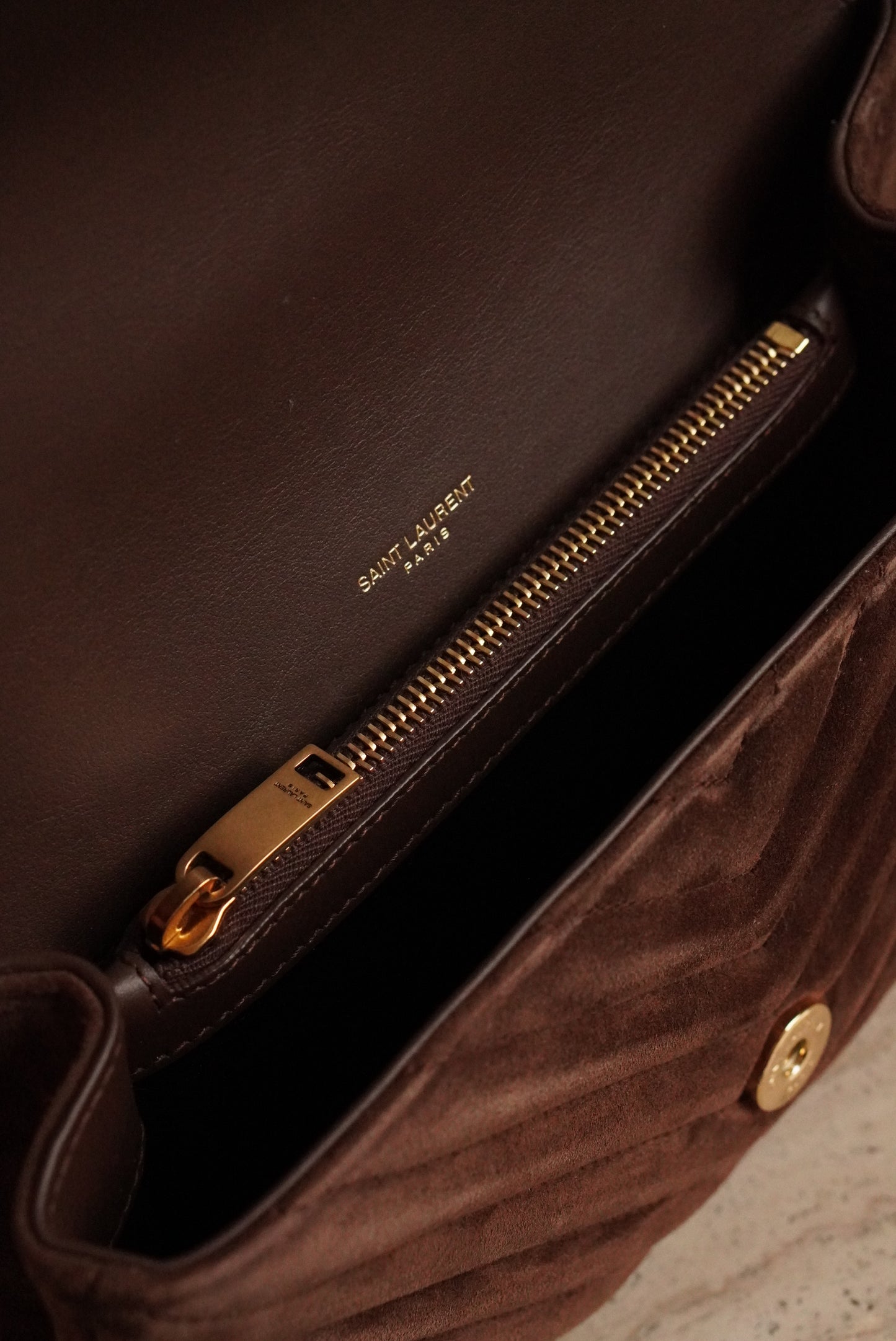 SAINT LAURENT COLLEGE MEDIUM | BROWN