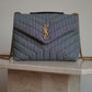 SAINT LAURENT LOULOU SMALL | STRIPED