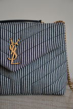 SAINT LAURENT LOULOU SMALL | STRIPED