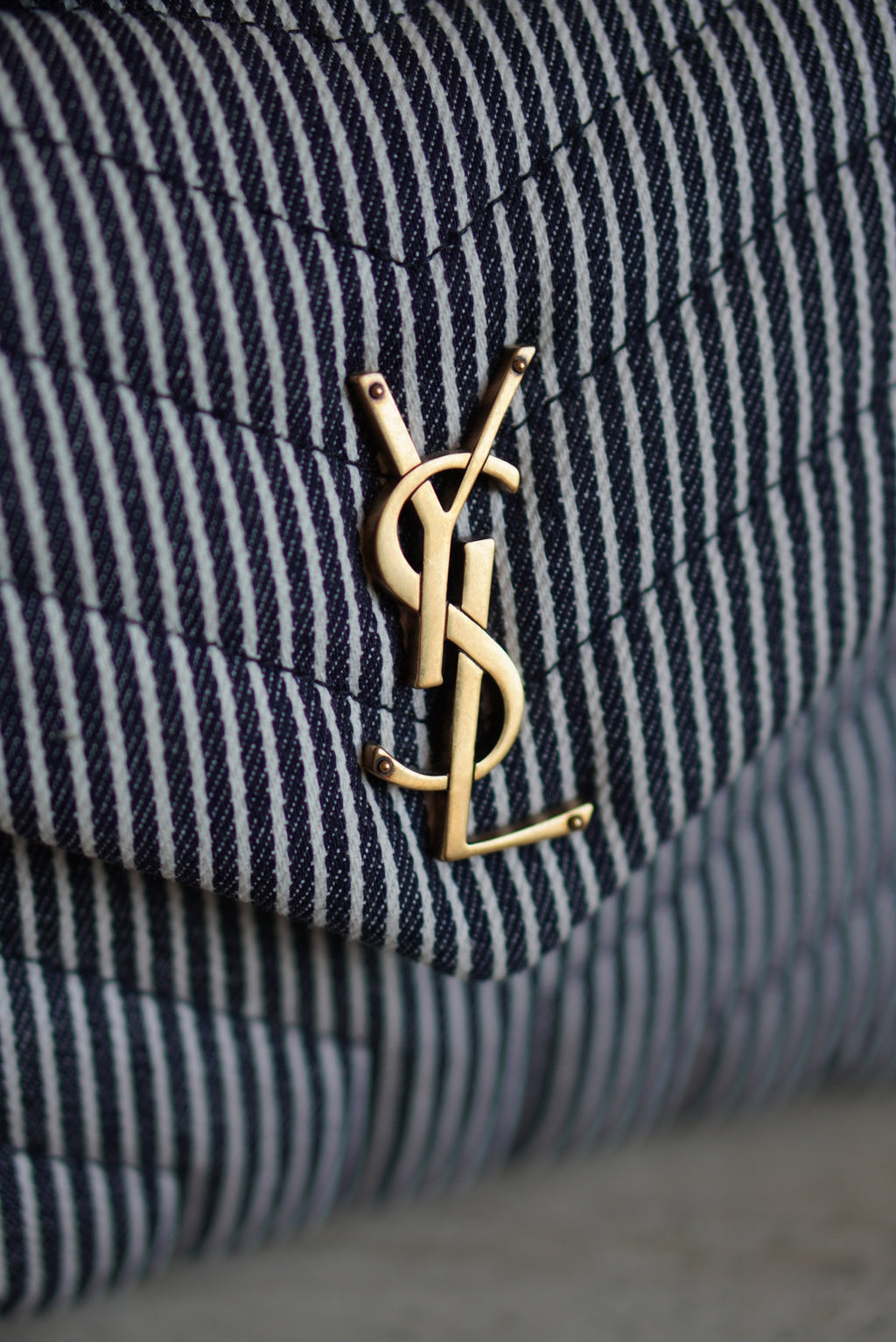 SAINT LAURENT LOULOU SMALL | STRIPED