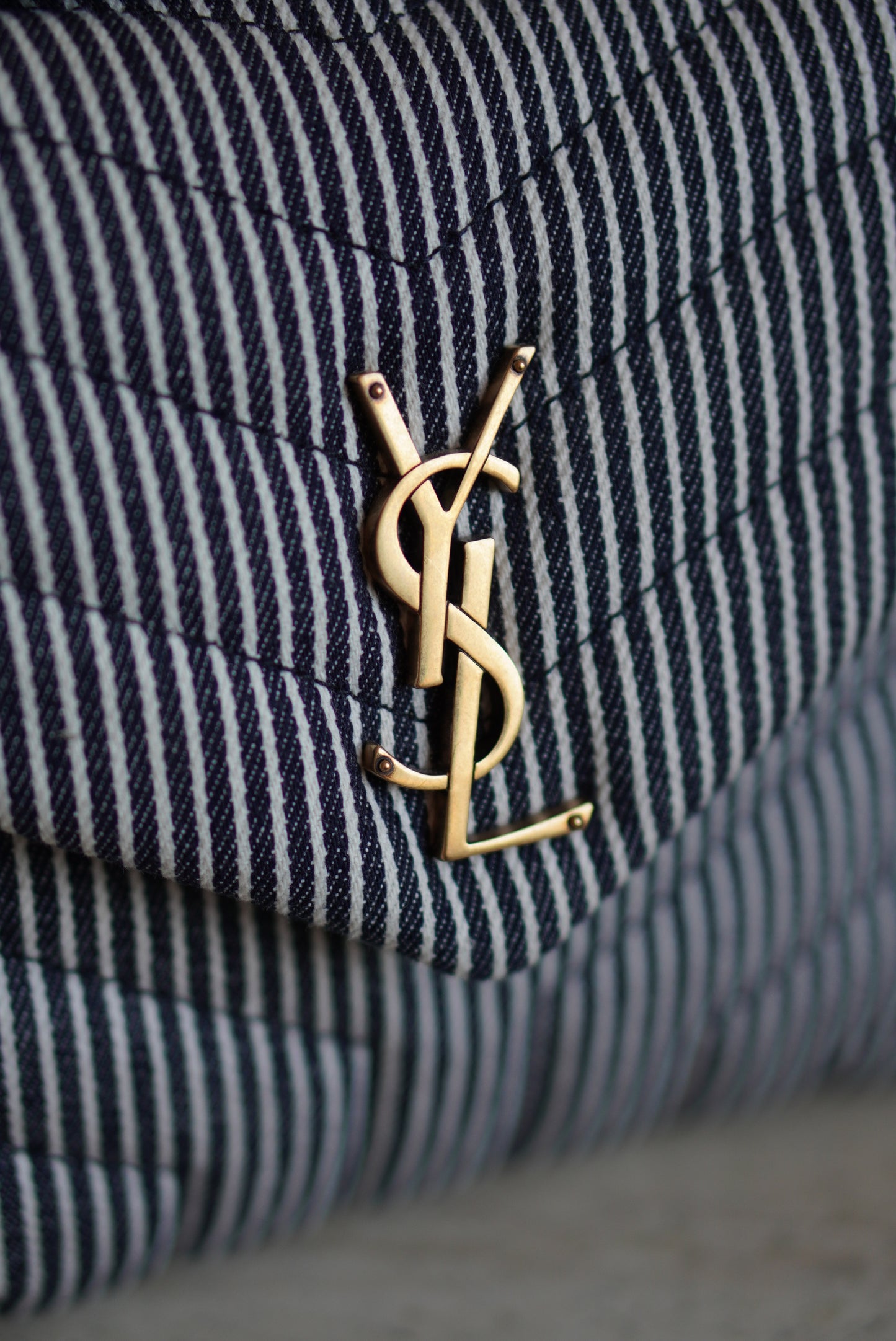 SAINT LAURENT LOULOU SMALL | STRIPED