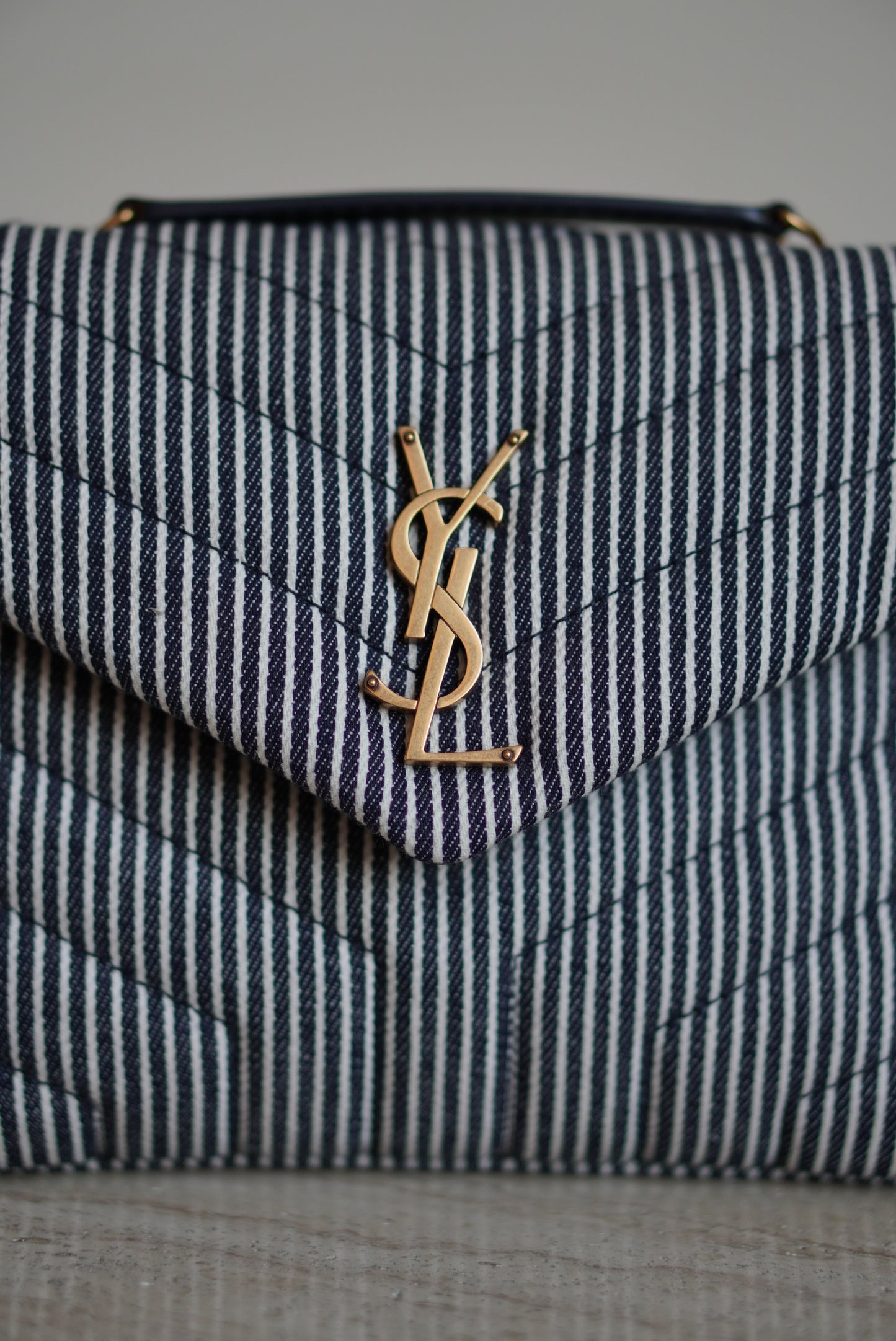 SAINT LAURENT LOULOU SMALL | STRIPED
