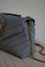 SAINT LAURENT LOULOU SMALL | STRIPED