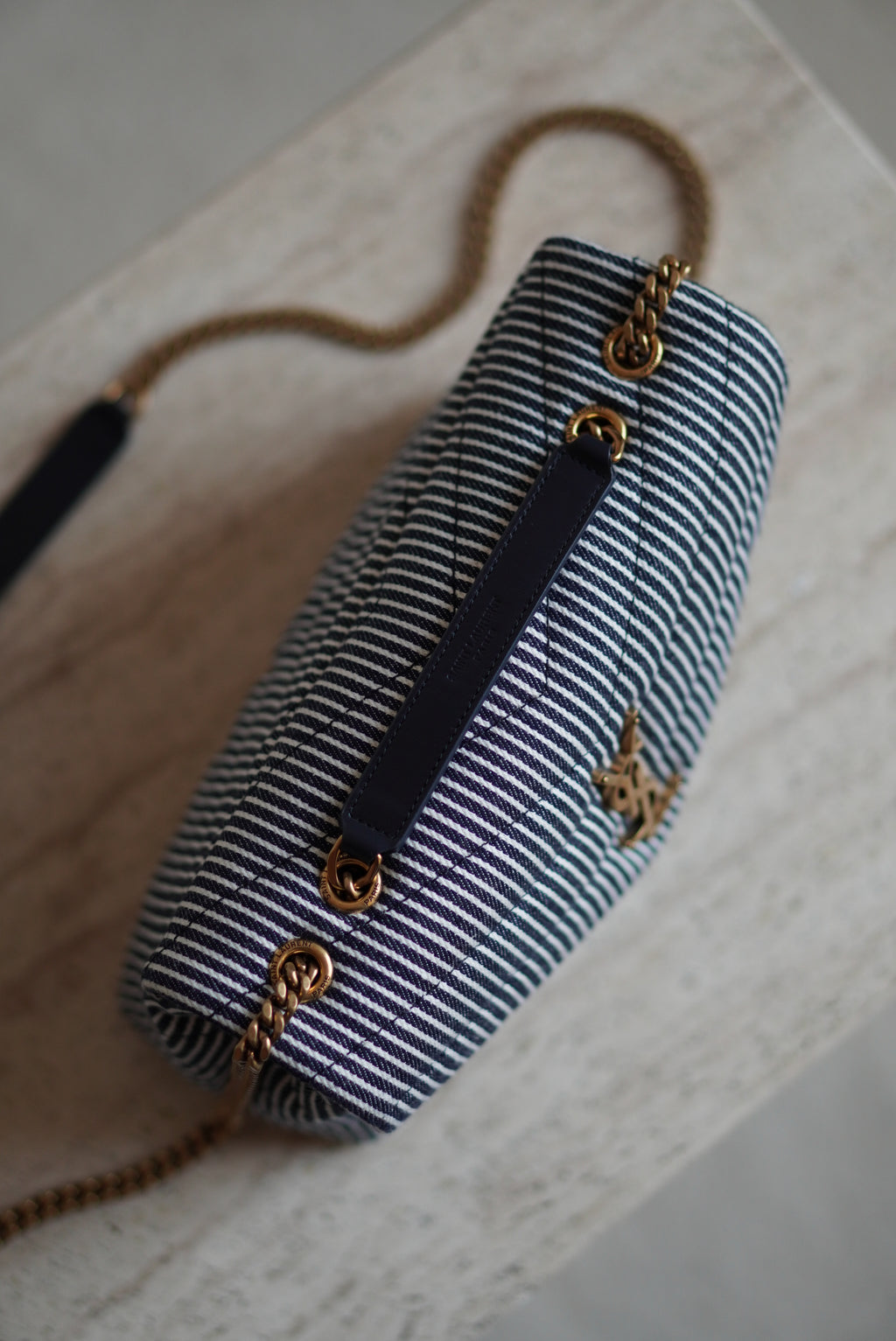 SAINT LAURENT LOULOU SMALL | STRIPED