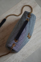 SAINT LAURENT LOULOU SMALL | STRIPED