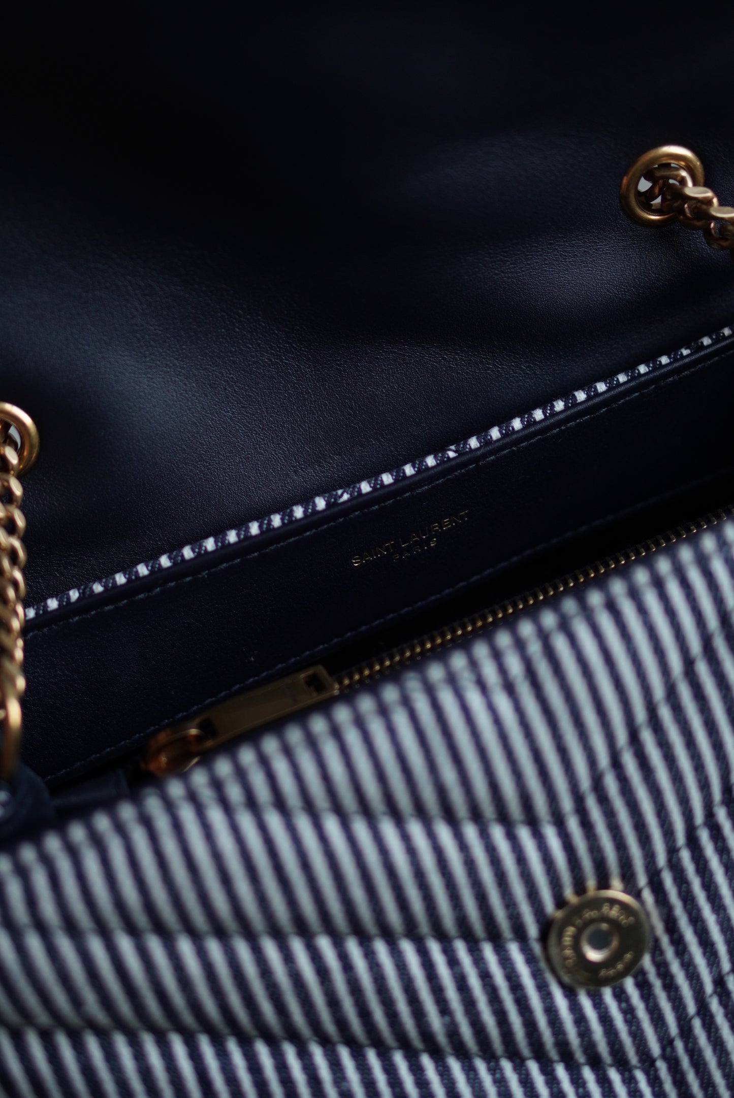 SAINT LAURENT LOULOU SMALL | STRIPED