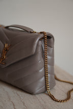 SAINT LAURENT LOULOU SMALL | TAUPE