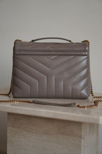 SAINT LAURENT LOULOU SMALL | TAUPE