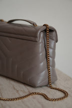 SAINT LAURENT LOULOU SMALL | TAUPE