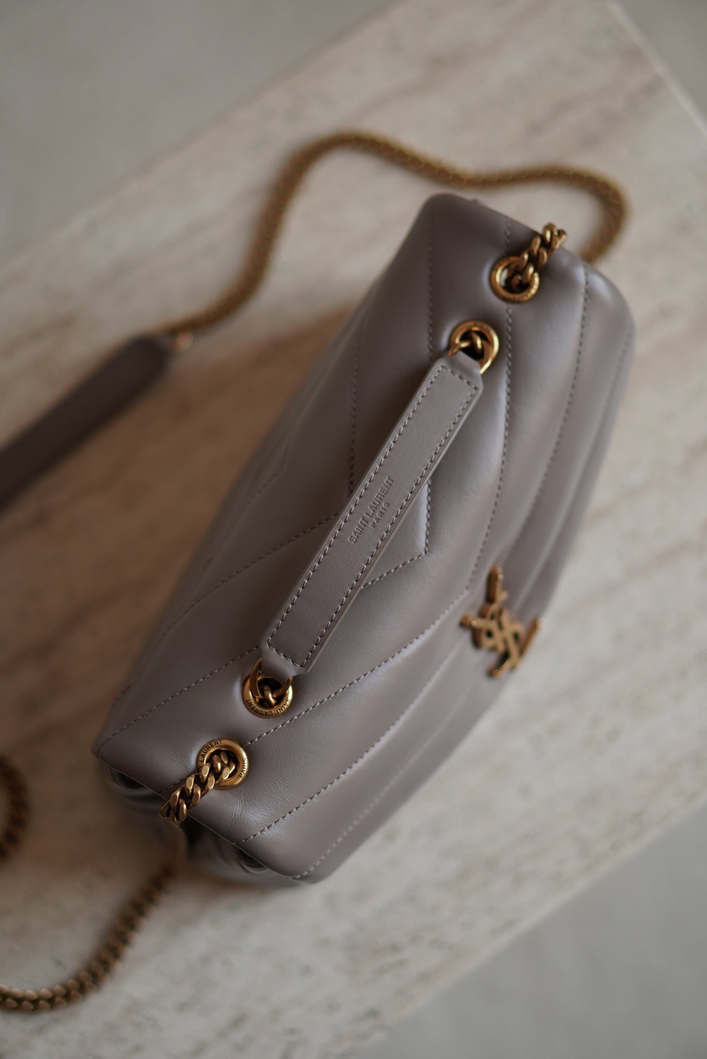 SAINT LAURENT LOULOU SMALL | TAUPE