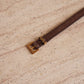 SAINT LAURENT CASSANDRE BELT EXTRA THIN | BROWN