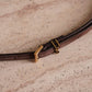 SAINT LAURENT CASSANDRE BELT EXTRA THIN | BROWN