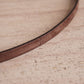 SAINT LAURENT CASSANDRE BELT EXTRA THIN | BROWN