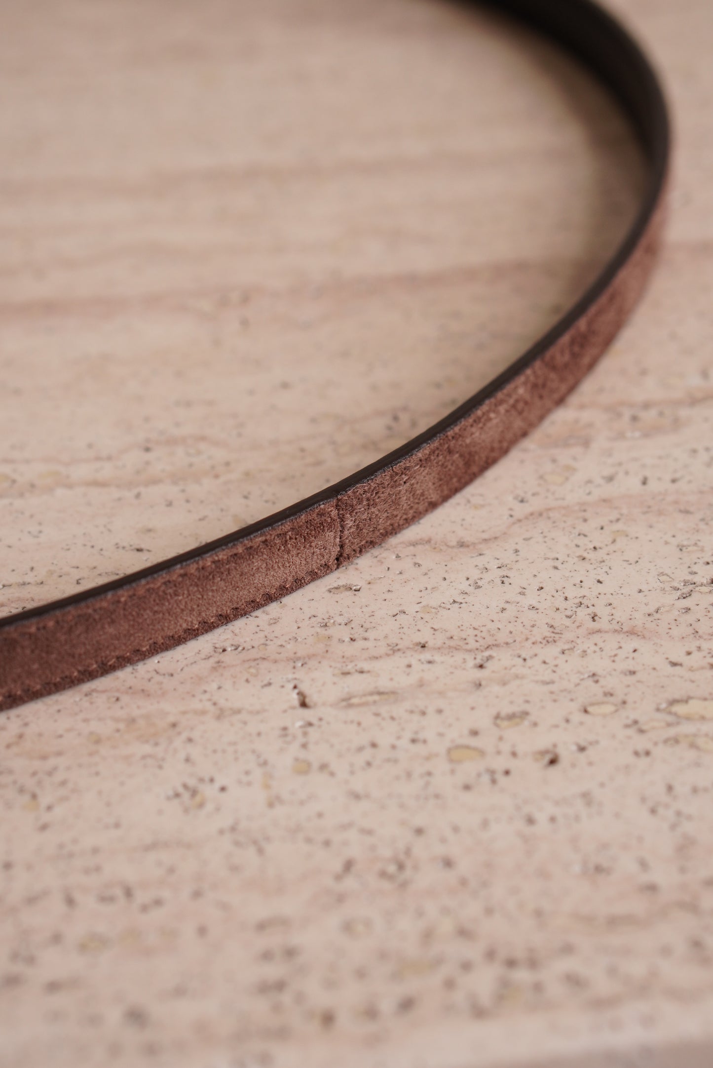 SAINT LAURENT CASSANDRE BELT EXTRA THIN | BROWN