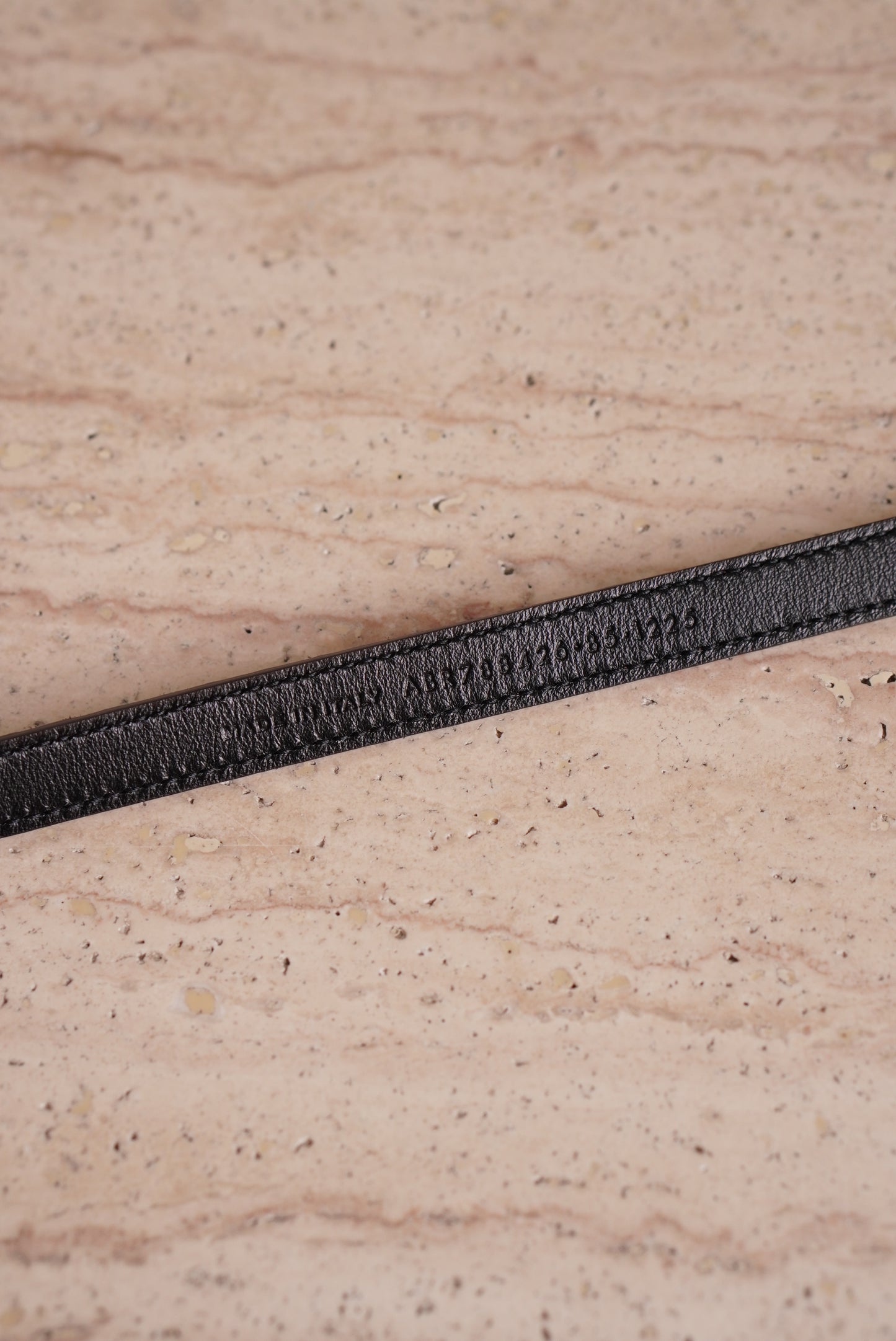 SAINT LAURENT CASSANDRE BELT EXTRA THIN | BROWN