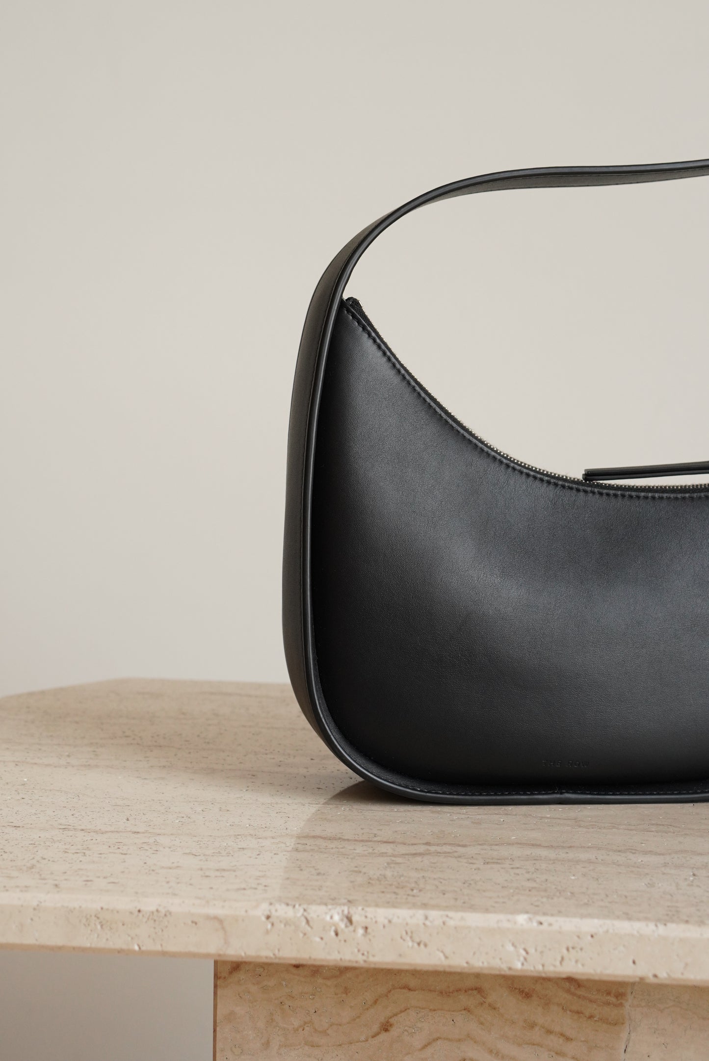THE ROW HALF MOON BAG | BLACK