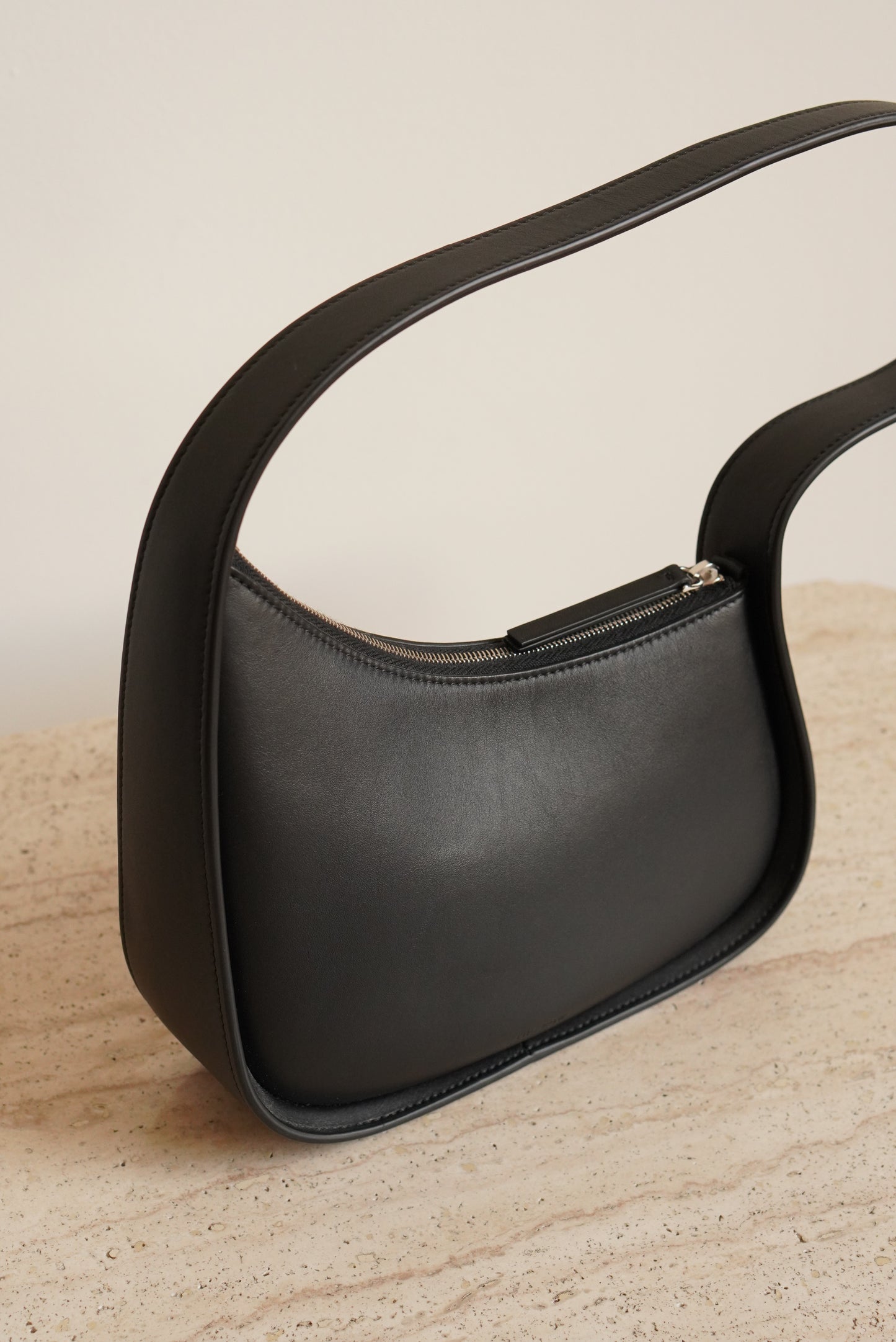 THE ROW HALF MOON BAG | BLACK