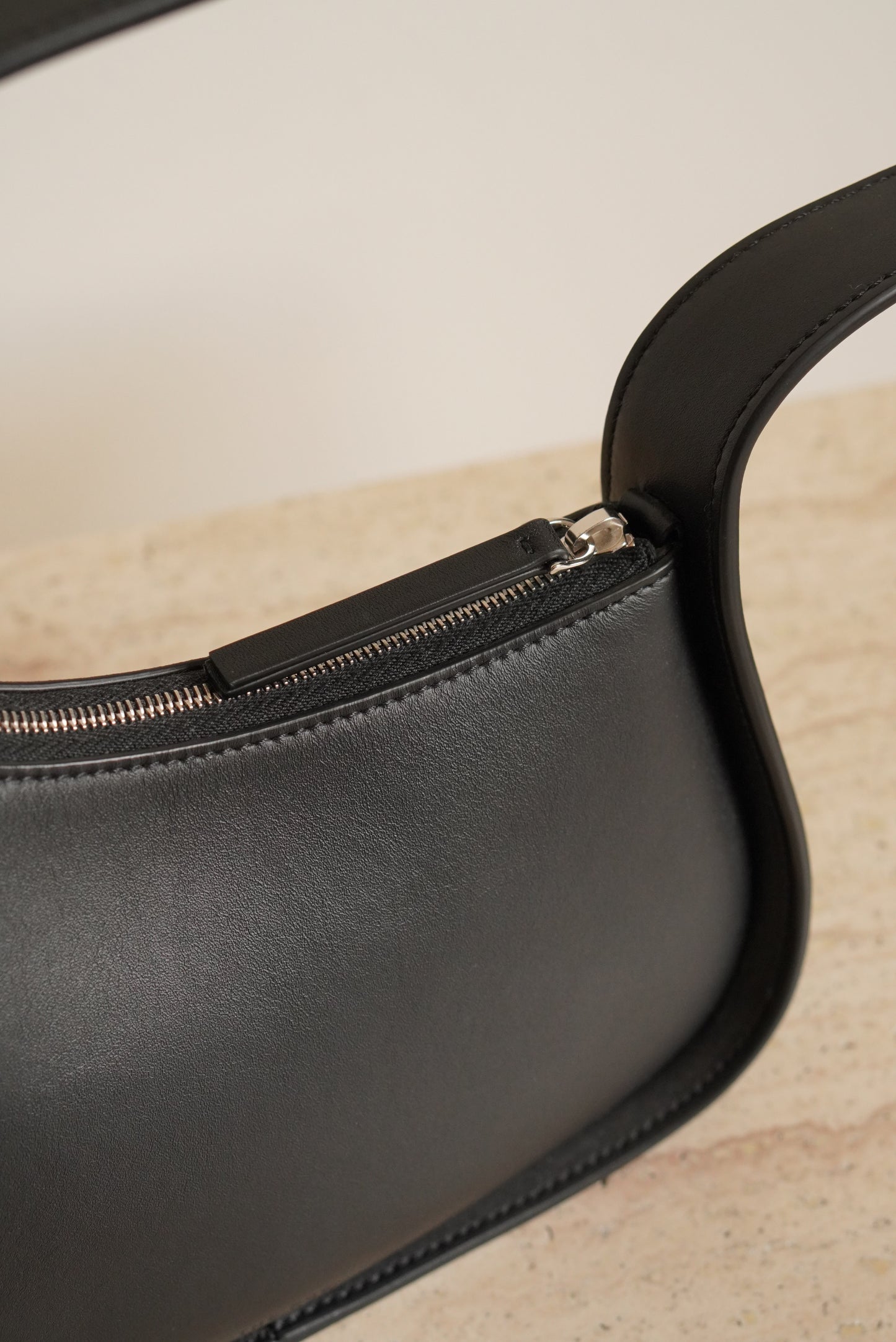 THE ROW HALF MOON BAG | BLACK